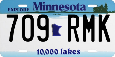 MN license plate 709RMK