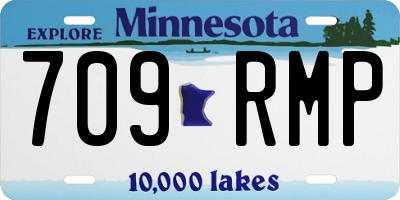 MN license plate 709RMP