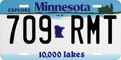 MN license plate 709RMT