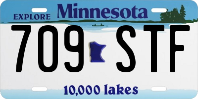 MN license plate 709STF