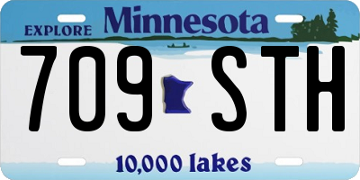 MN license plate 709STH