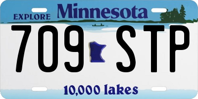 MN license plate 709STP