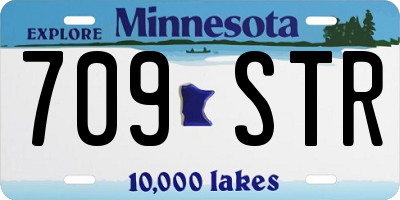 MN license plate 709STR