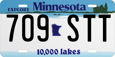 MN license plate 709STT