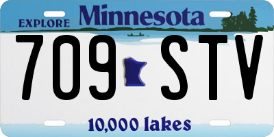 MN license plate 709STV