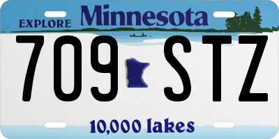MN license plate 709STZ
