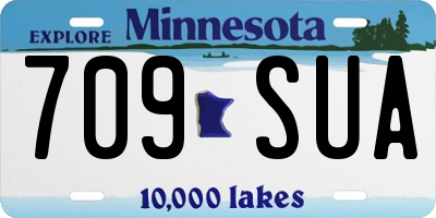 MN license plate 709SUA