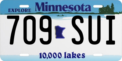 MN license plate 709SUI