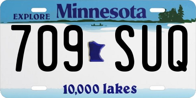 MN license plate 709SUQ