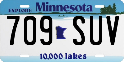 MN license plate 709SUV