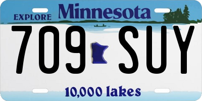 MN license plate 709SUY