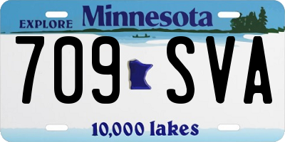 MN license plate 709SVA