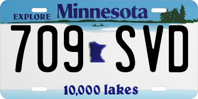 MN license plate 709SVD