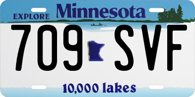 MN license plate 709SVF