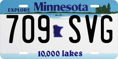 MN license plate 709SVG
