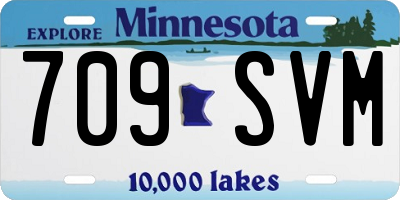 MN license plate 709SVM