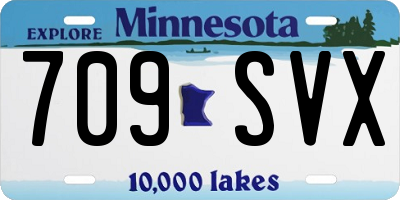 MN license plate 709SVX