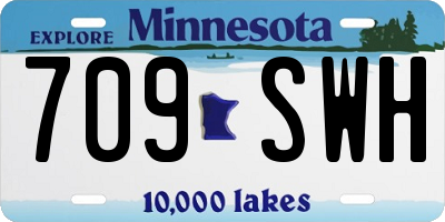 MN license plate 709SWH