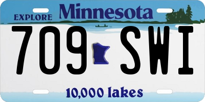 MN license plate 709SWI