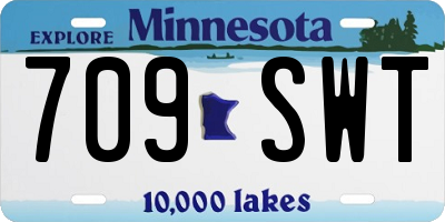 MN license plate 709SWT