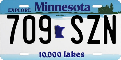 MN license plate 709SZN