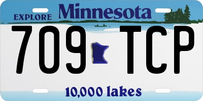 MN license plate 709TCP