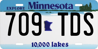 MN license plate 709TDS