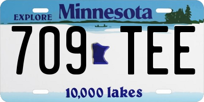 MN license plate 709TEE