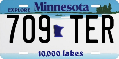 MN license plate 709TER