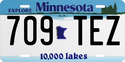 MN license plate 709TEZ