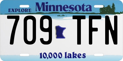 MN license plate 709TFN