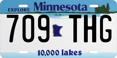 MN license plate 709THG