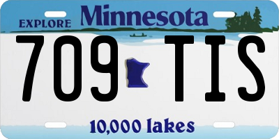 MN license plate 709TIS