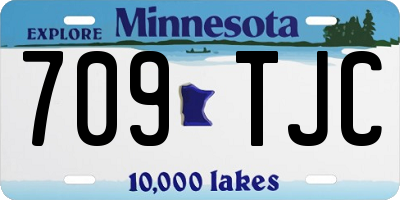 MN license plate 709TJC