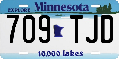 MN license plate 709TJD