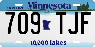 MN license plate 709TJF