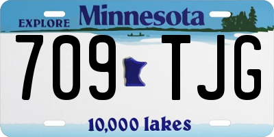 MN license plate 709TJG