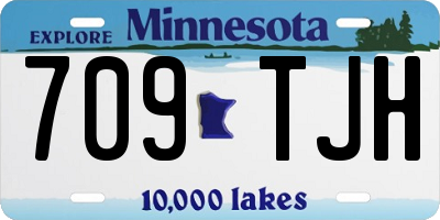 MN license plate 709TJH