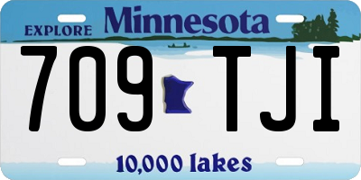 MN license plate 709TJI