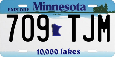 MN license plate 709TJM