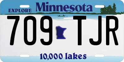MN license plate 709TJR