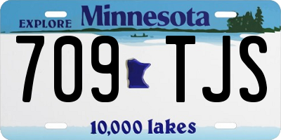 MN license plate 709TJS