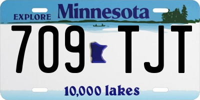 MN license plate 709TJT