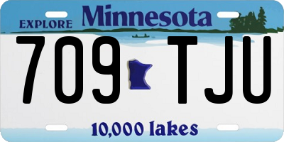 MN license plate 709TJU