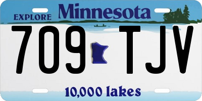 MN license plate 709TJV
