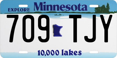 MN license plate 709TJY