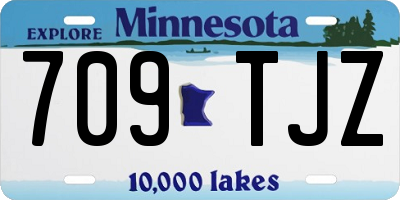 MN license plate 709TJZ