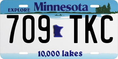 MN license plate 709TKC