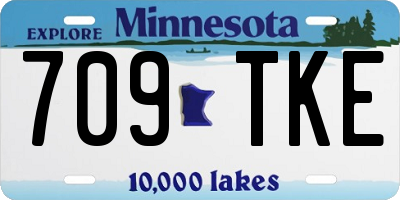 MN license plate 709TKE