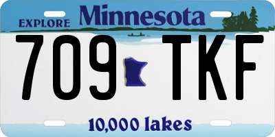MN license plate 709TKF